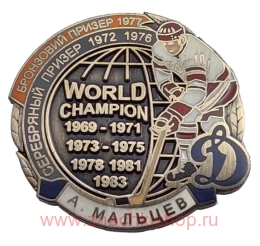 А. Мальцев Динамо Чемпион Мира и призер чемпионатов мира