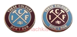  Вест Хэм Юнайтед Англия / West Ham / These Colours Don't Run (Эти цвета не поблекнут) набор из 2 значков