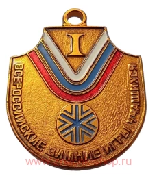  Медаль Всероссийские зимние игры учащихся 1993-1994 год.